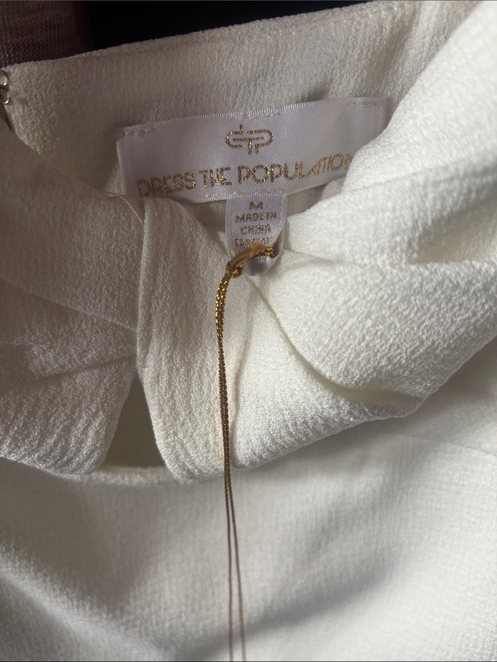 Dress the Population “Eve” White Midi Dress - Picture 9 of 11